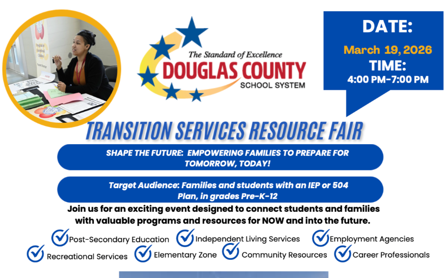 2nd Annual Shape the Future Transition Resource Fair